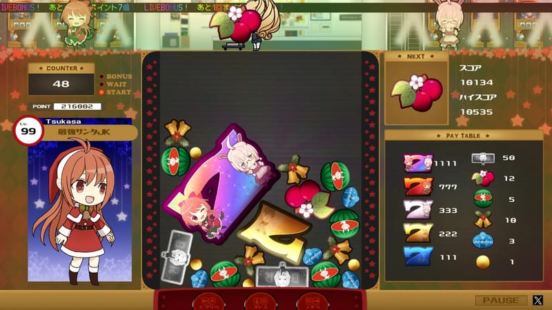 リプレイベルスイカスロットライクゲーム