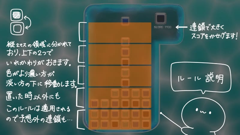 【ギフト提供】雑談配信に最適！水の音に癒される新感覚パズル『Density』